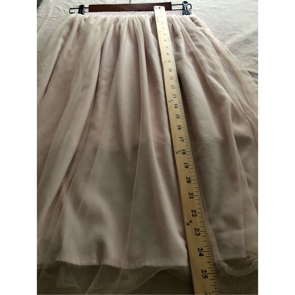 Miami Skirt Womens SZ S Pink Tutu Style Midi Hi-Low Hem Peasant w/ Lining - Picture 5 of 8